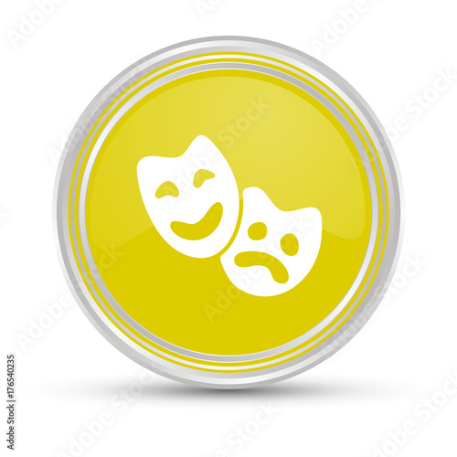 Gelber Button - Masken - Theater