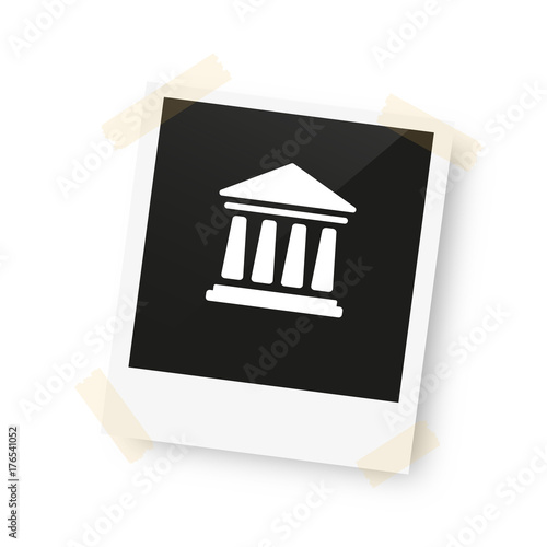 eingeklebtes Foto - Gebäude