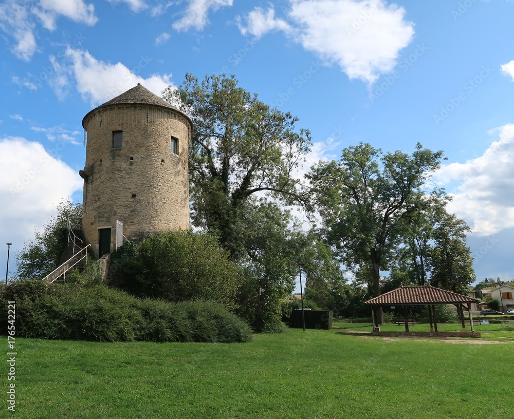 Ancient tower in Sennecé-les-Mâcon