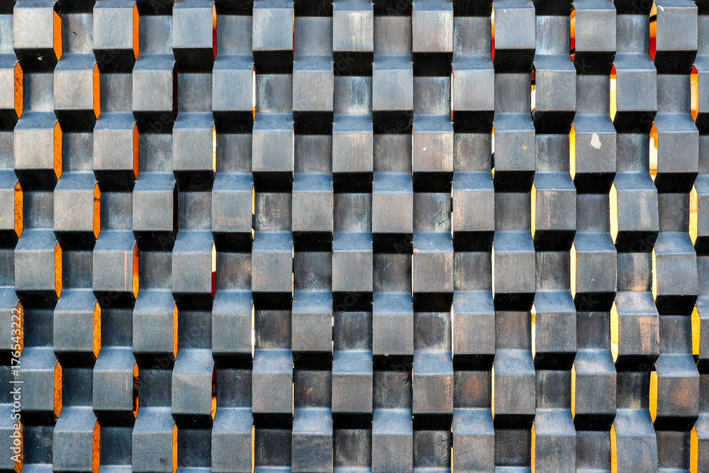 Fototapeta premium Grey metal door texture