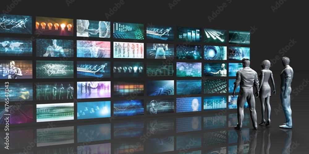 Futuristic Video Wall Futuristic Video Wall