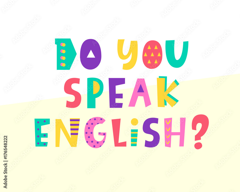 Do you speak English banner Do you speak English banner