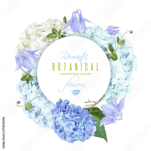 Hydrangea round blue
