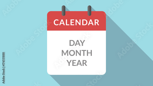Calendar Page Flip Infographic