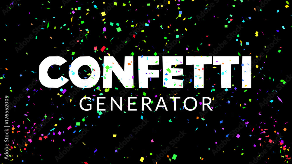 Confetti Cannon Overlay Stock Template Adobe Stock
