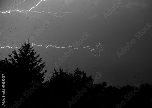 Gewitter in Maria Enzersdorf  Nieder  sterreich 