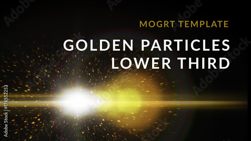Golden Particles Lower Third