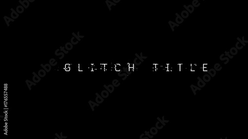 Glitch Text Title