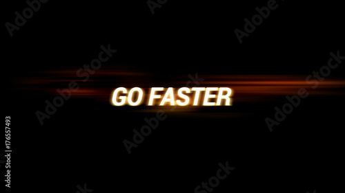 High Speed Text Title