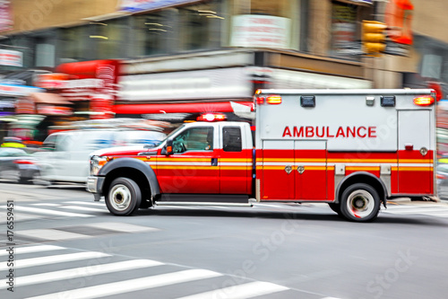 ambulance on emergency car