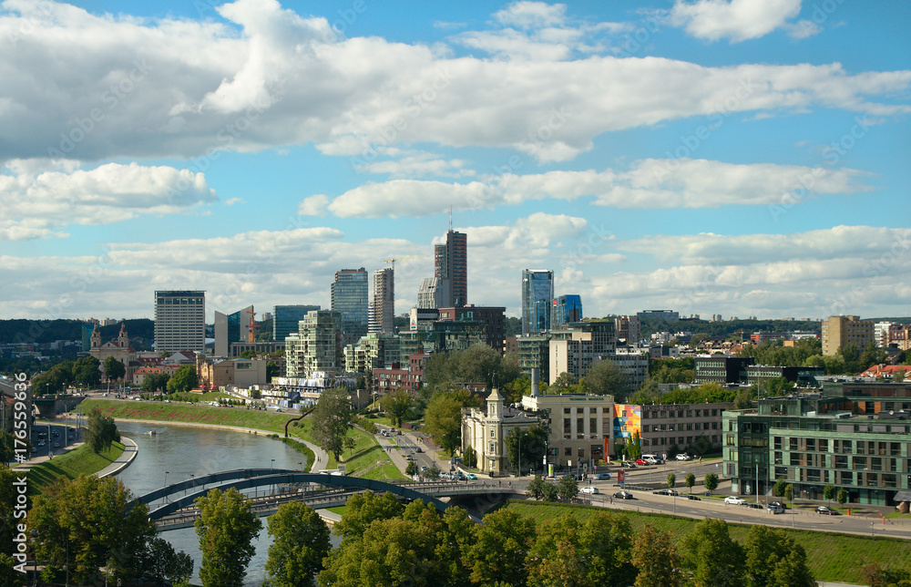 Fototapeta premium View of Vilnius buisness district