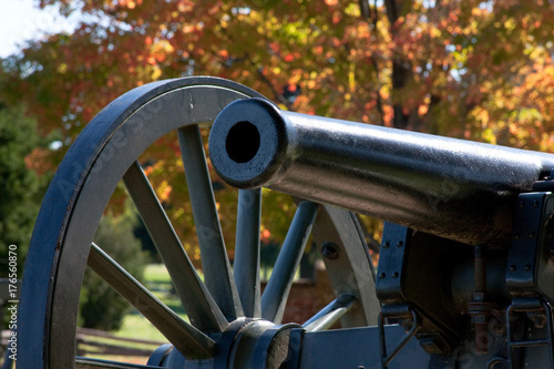 Civil War cannon on Fredericksburg, VA, battlefield