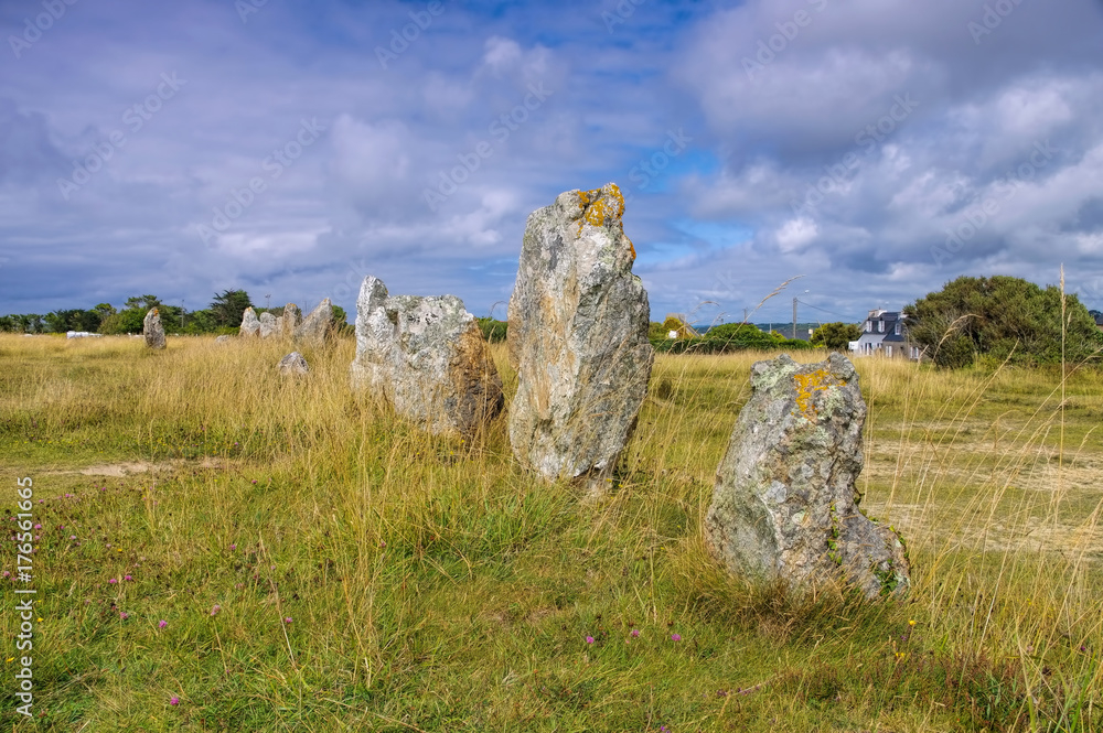 Steinreihen von Lagatjar, Halbinsel Crozon in der Bretagne - Alignements de Lagatjar in Brittany