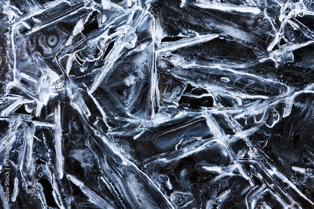Background of natural patterns of frozen water surface. Background of natural patterns of frozen water surface.