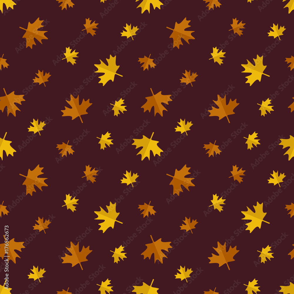 Autumn seamless pattern background with maple leaves. Autumn seamless pattern background with maple leaves.