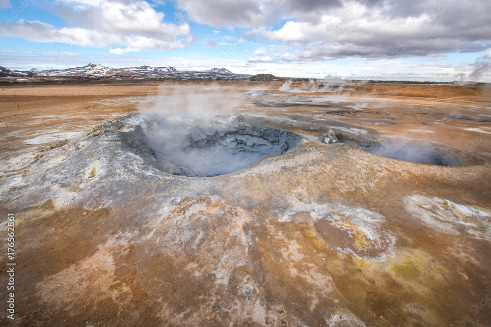 geothermal landscape of iceland