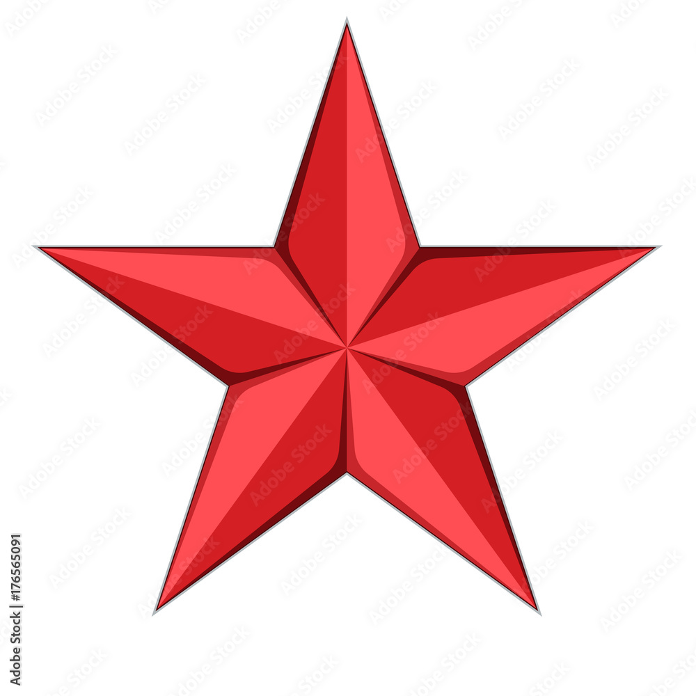 Red Star icon illustration Red Star icon illustration