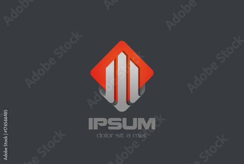 Financial Real Estate Logo vector Protection Security icon