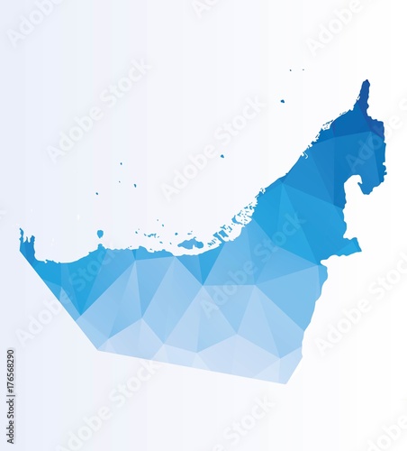 Polygonal map of UAE