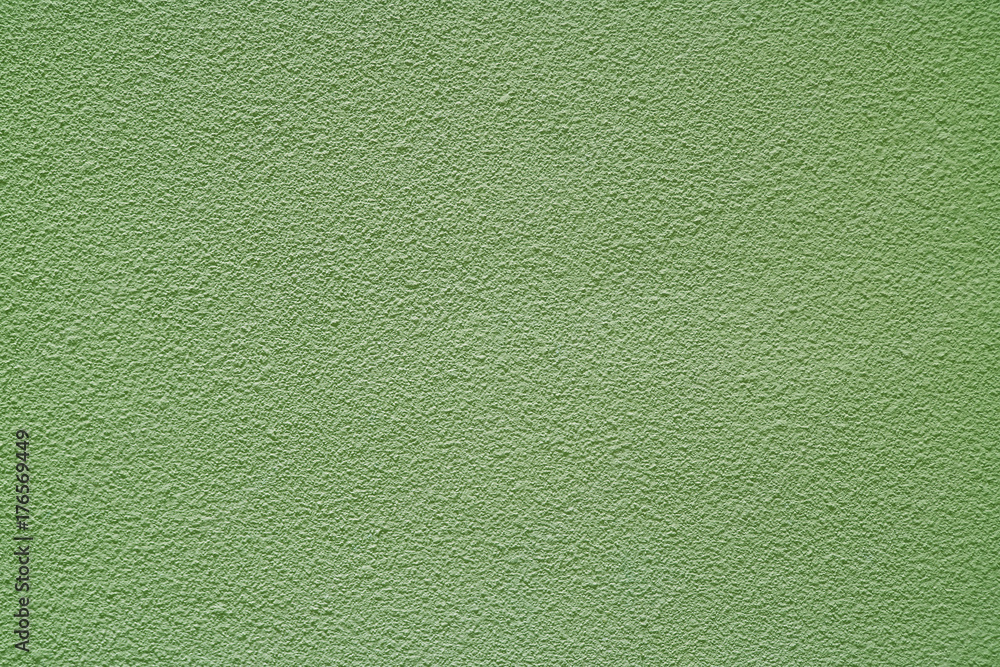 Light Olive Green Colored Rough Concrete Wall, Front View for Background, Banner, Texture Stock