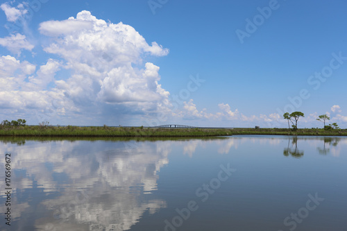 dauphin island waterways reflecting sky