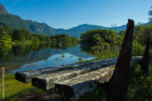 Beautiful landscape of Norway. Evenes, Bogen. photo