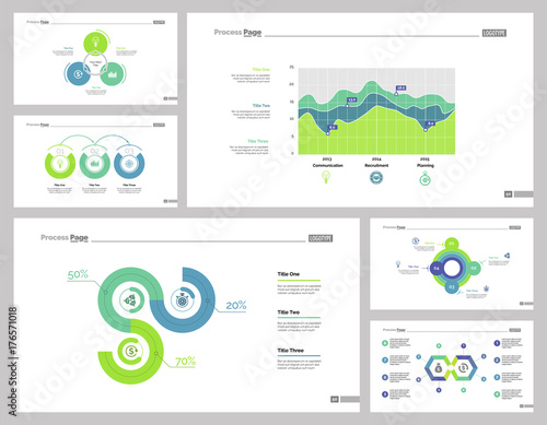 Six Company Development Slide Template Set