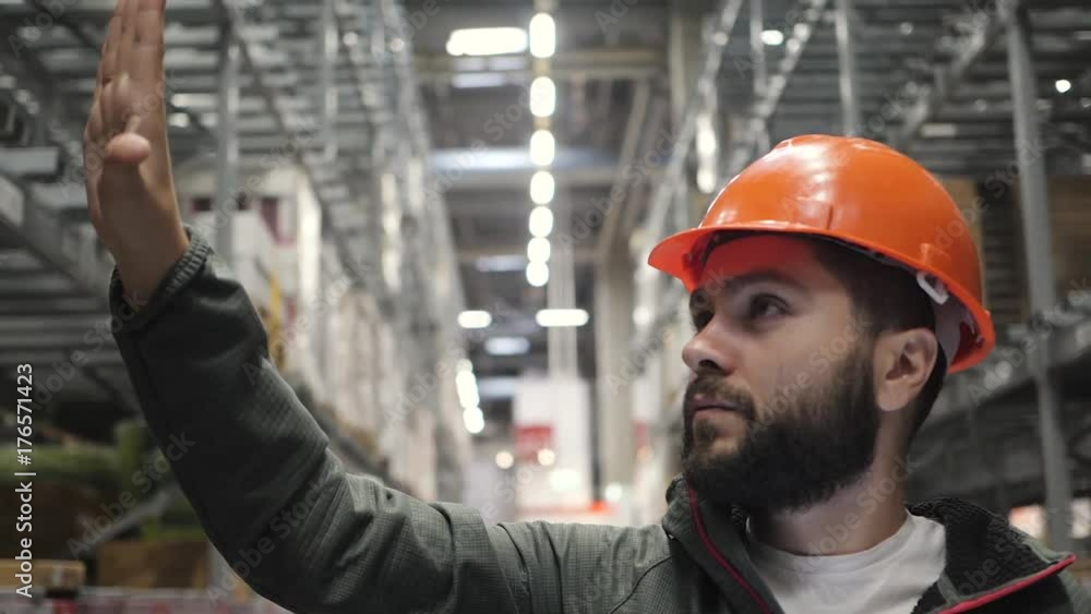 wholesale, logistic, people and export concept - manager or supervisor with tablet at warehouse wholesale, logistic, people and export concept - manager or supervisor with tablet at warehouse