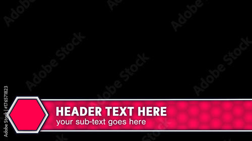 Hexagon Crawl Lower Third