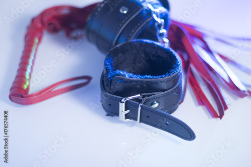 Bondage sex handcuffs whip photo