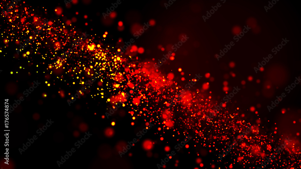 abstract background of particles. dots, bloody dust