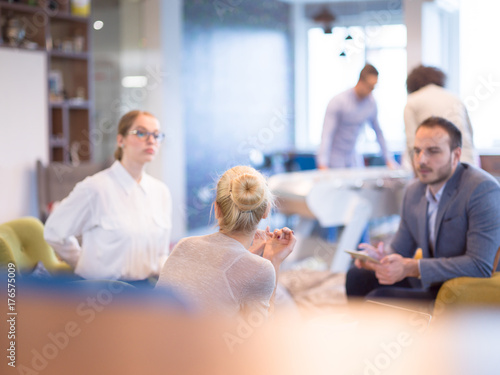 Startup Business Team At A Meeting at modern office building © .shock