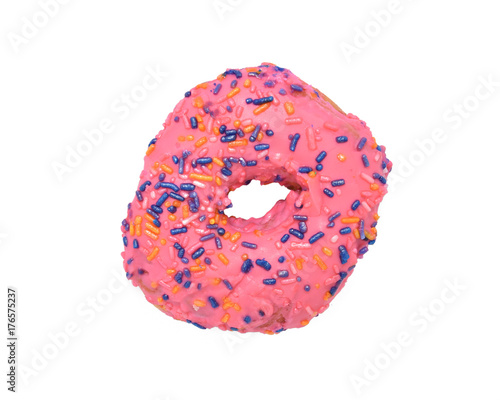 Donut with pink icing