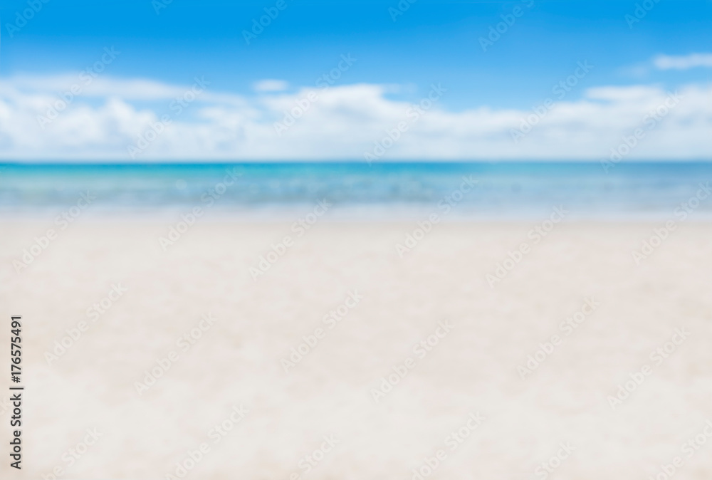 tropic white beach perfect sea shore blur, bokeh, unfocused