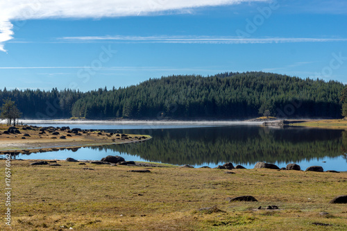 Amazing Autumn view of Shiroka polyana Reservoir, Pazardzhik Region, Bulgaria