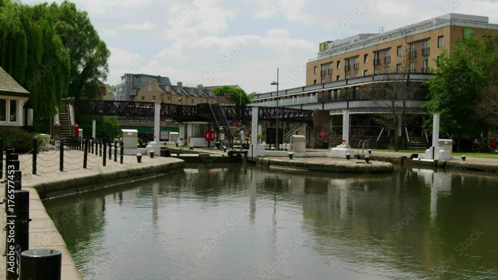 Summer's day at Brentford Lock, London, UK Summer's day at Brentford Lock, London, UK