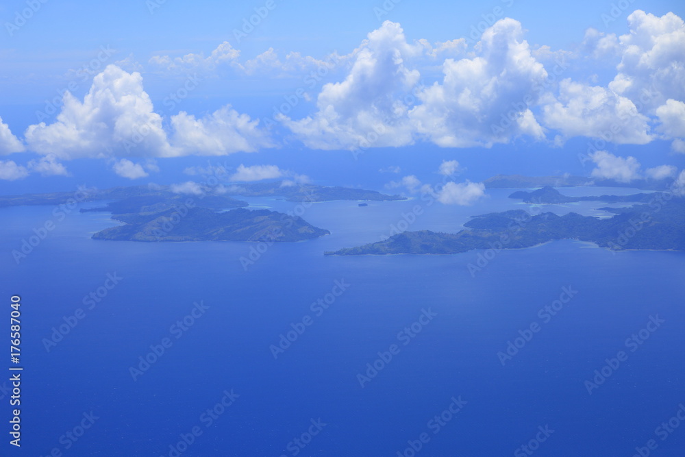 Beautiful Coral reefs coastline of Guadalcanal Island, Solomon