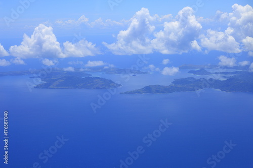 Beautiful Coral reefs coastline of Guadalcanal Island, Solomon © feathercollector