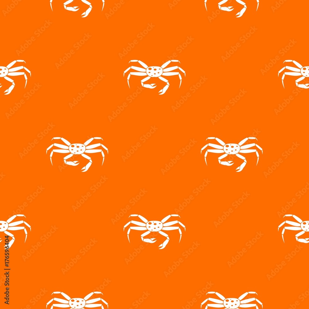 Fototapeta premium Crab seafood pattern seamless