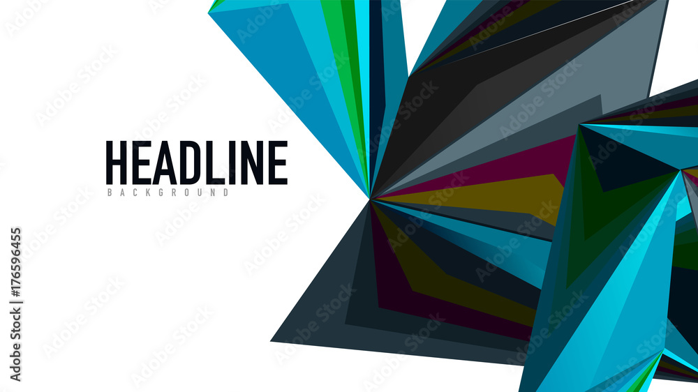 Modern triangle presentation template Modern triangle presentation template