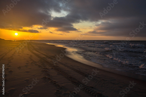 Sunset on the Curonian spit, Russia