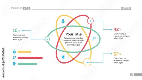 Atom Percentage Chart Slide Template