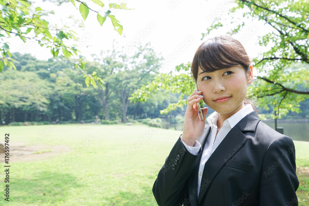 Job hunting person calling Job hunting person calling