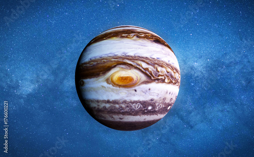 Fototapeta Naklejka Na Ścianę i Meble -  planet Jupiter and the stars of the galaxy