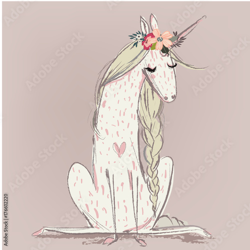 Dekoracja na wymiar  cute-cartoon-unicorn
