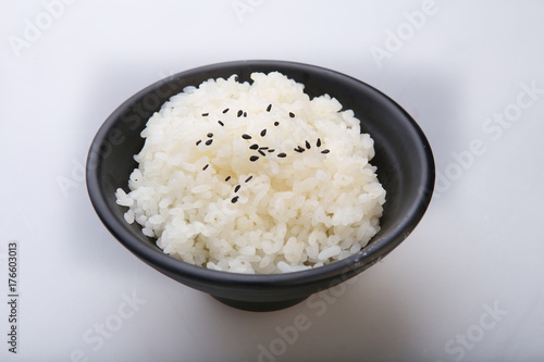 Japanese rice in black  bow