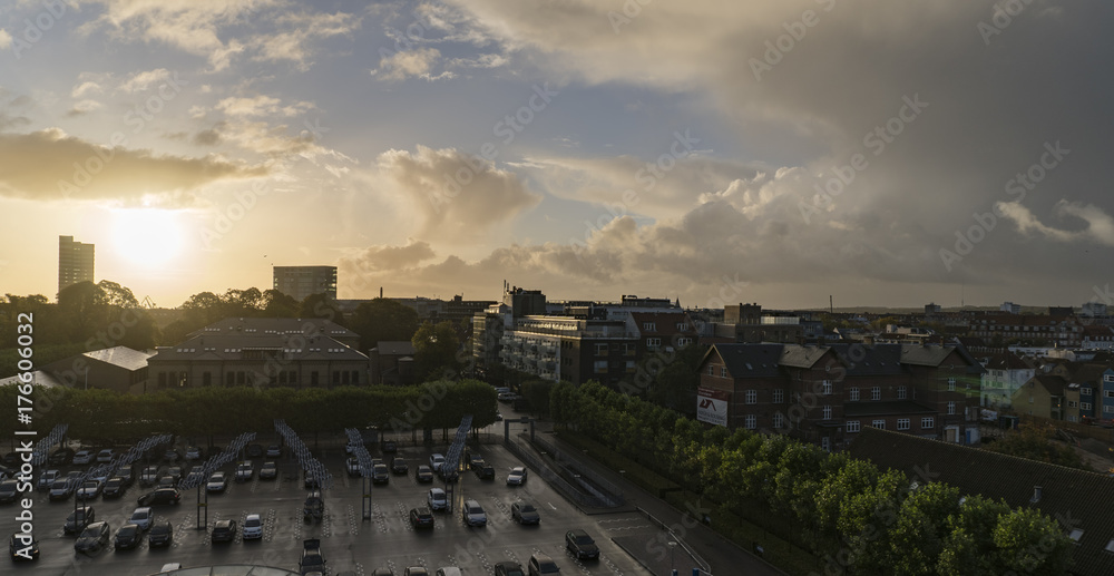 Aarhus sunrise early morning