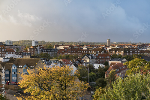 Aarhus skyline city