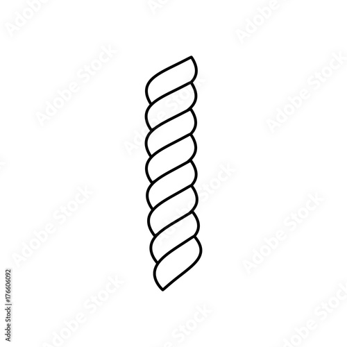 Decorative rope typography vector