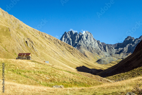 Georgia, Juta, Chiukhebi peak, Chaukhi Glacier photo